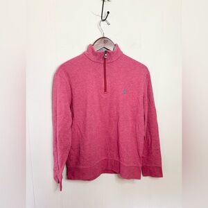 Polo Ralph Lauren salmon pink pullover 1/4 zip cotton mens size SM